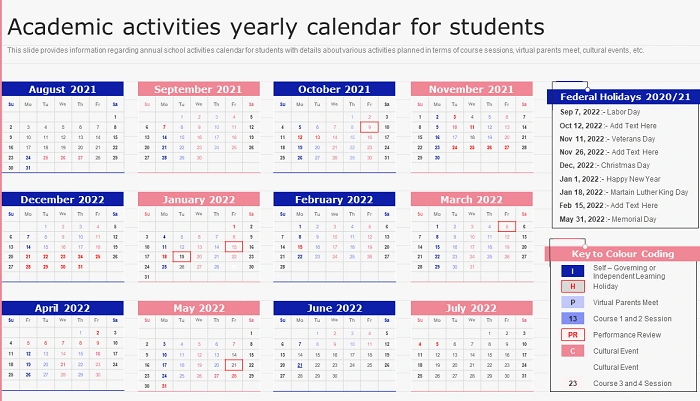 Academic Calendar Highlights Overview. 3