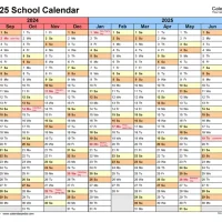 Scituate MA School Calendar 2024–2025: Side by Side Year Round